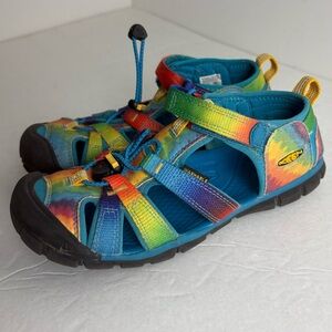Keen Girls Seacamp II Rainbow Tie Dye Sandals